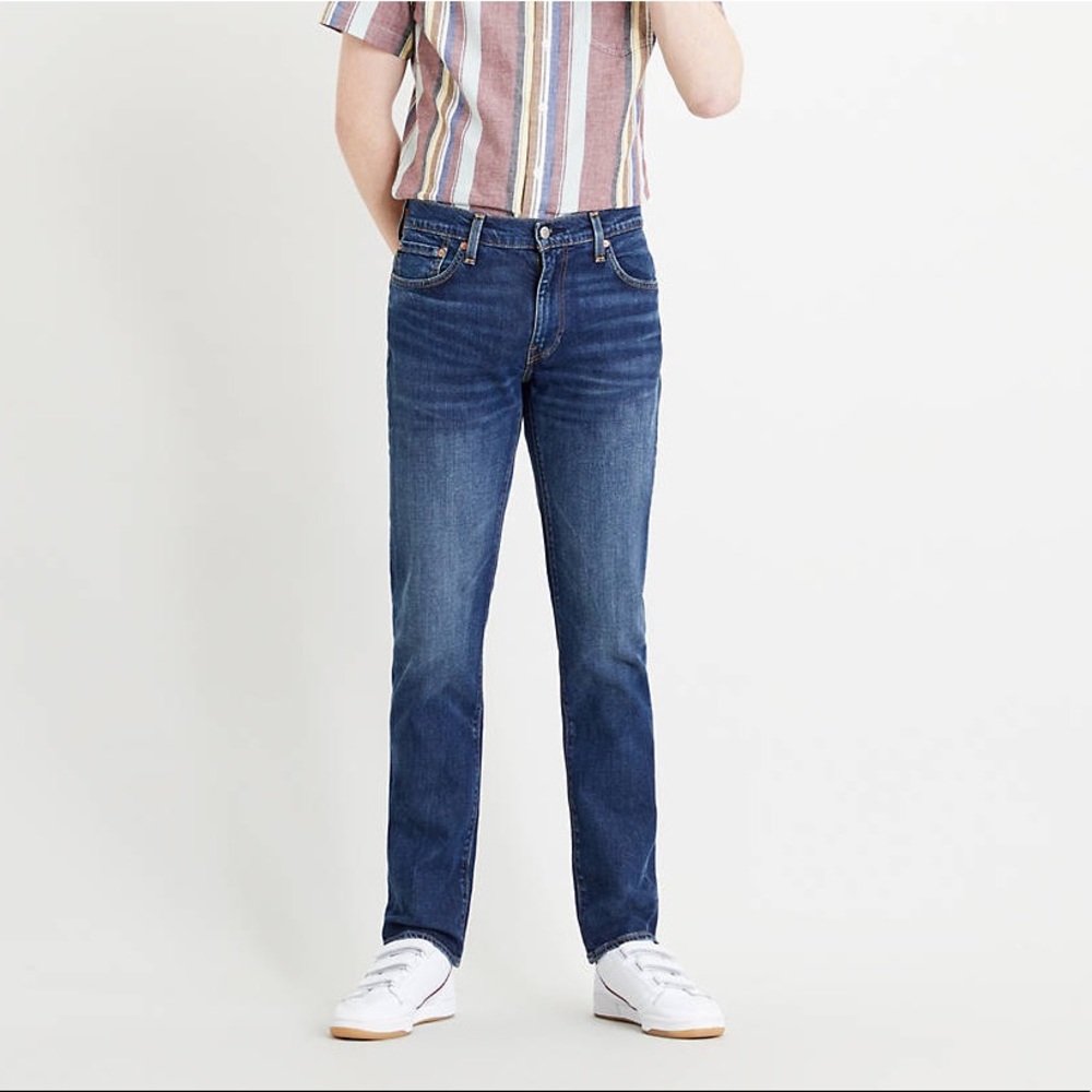 Levi’s 511 Slim Fit Dark Wash Stiff Denim Jeans